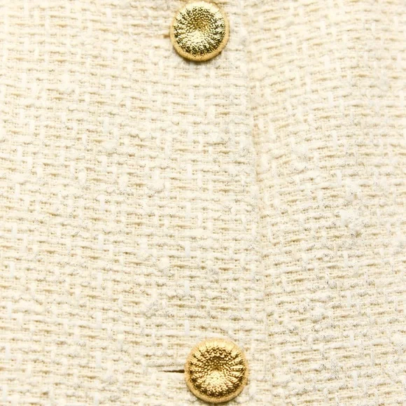 ZARA TEXTURED ROUND COLLAR BLAZER - Picture 5 of 5